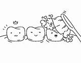 Dientes Colorear Denti Dentes Bucal Higiene Dentista Disegno Desenho Boca Lingua Humano Bocca Lavado Cuerpo Imagui Stampare Dibuix Acolore Como sketch template