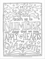 Coloring Pages Number Days Psalm Print Bible Template Flandersfamily Info Scripture Verse Flanders Family Click sketch template