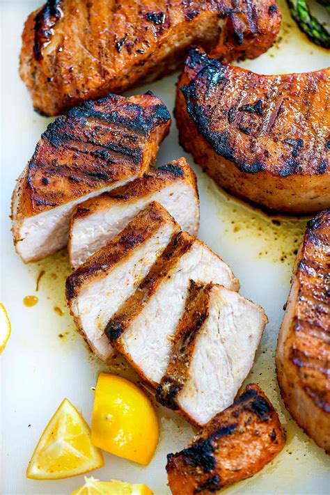 juicy grilled pork chops foodiecrush
