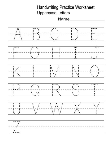 alphabet practice worksheets  kindergarten geersc