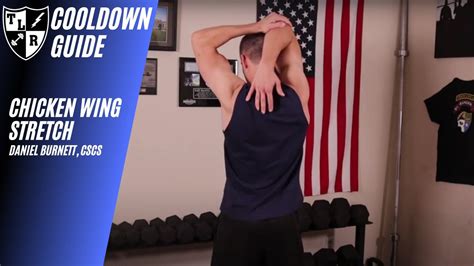 how to chicken wing stretch youtube