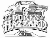 Dukes Hazzard Cooter sketch template