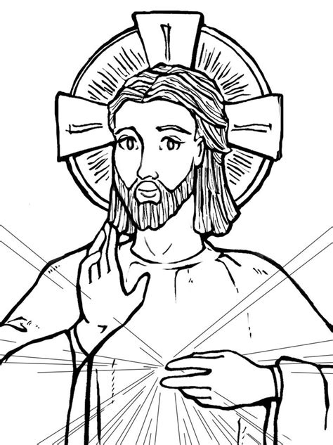 awesome pict divine mercy coloring page divine mercy coloring