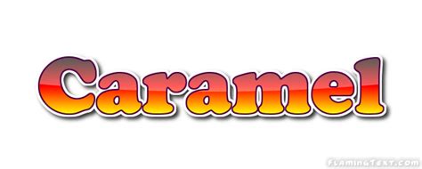 caramel logo outil de conception de nom gratuit  partir de texte flamboyant