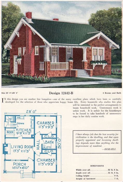 brick bungalow house plans