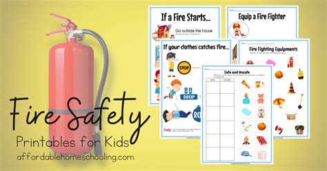 fire safety printables  early learners