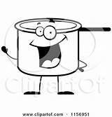 Waving Pot Friendly Character Clipart Cartoon Cory Thoman Coloring Outlined Vector Oven Dutch 2021 Template sketch template