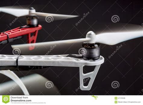 blurred rotors   drone stock photo image  motor
