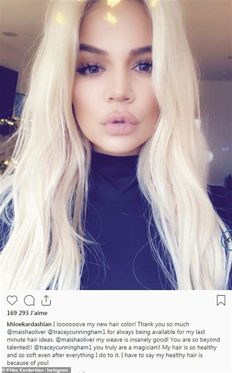 khloe kardashian flaunts new platinum blonde hair in instagram selfie
