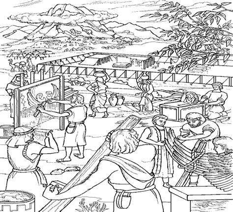 √ Moses And The Tabernacle Coloring Page The Tabernacle Worksheets