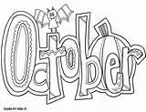 October Coloring Clipart Cute Pages Clipground sketch template
