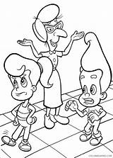 Coloring4free Genius Jimmy Neutron Adventures Boy Coloring Printable Pages Related Posts sketch template