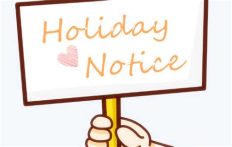 holiday notice