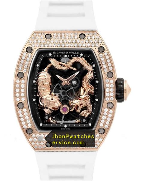 white richard mille rm 51 01 rose gold diamonds replica watch find