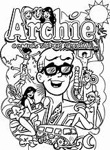 Coloring Archie Pages Comics Hippie Wecoloringpage Colouring sketch template