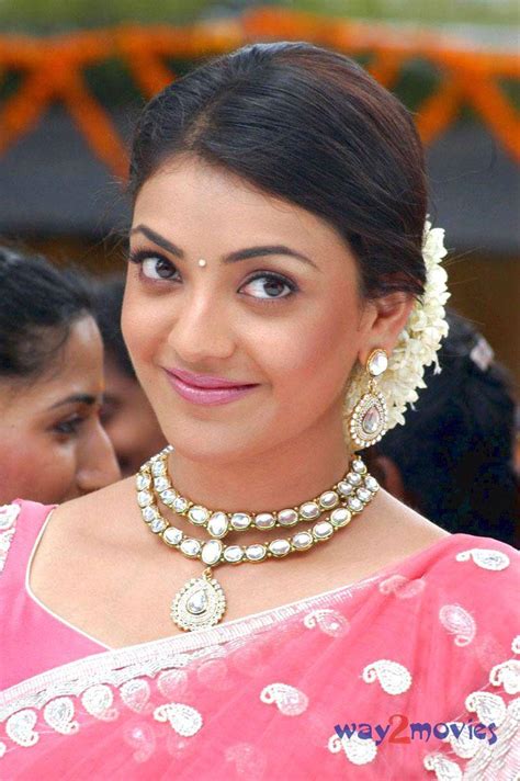 tamil cinema foto kajal agarwal cute pink saree stills from mr perfect movie