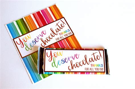 printable personalized chocolate bar wrappers printable templates