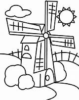 Windmill Coloring Crayola Designlooter sketch template