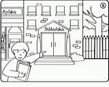 Kolorowanki Biblioteka sketch template