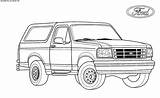 Coloring Ford Pages Truck Bronco Raptor 4x4 Drawing Off Road Old Cars Trucks Trophy Lifted Clipart Usa Color Company Boys sketch template