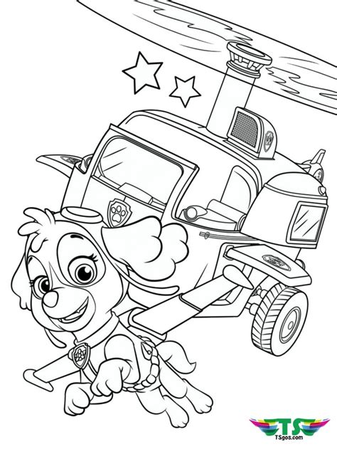 paw patrol skye coloring pages paw patrol coloring pages birthday