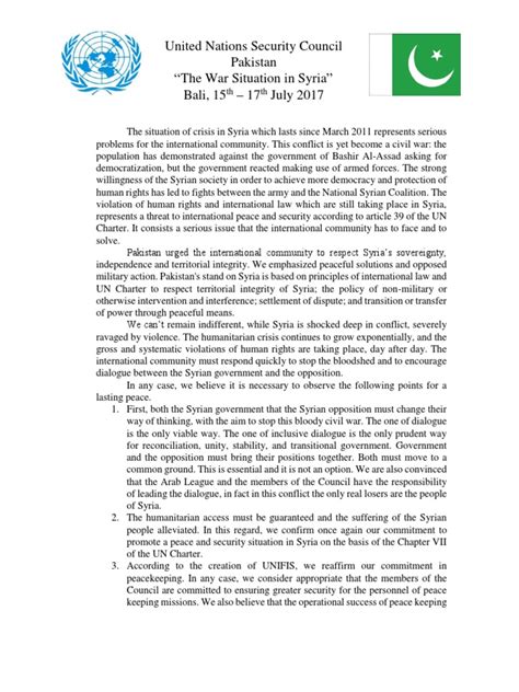 position paper syria united nations