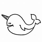 Narwhal Whales Grown Clipartmag Getdrawings Everfreecoloring sketch template