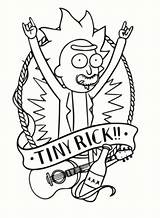 Rick Morty Sanchez Ricky sketch template