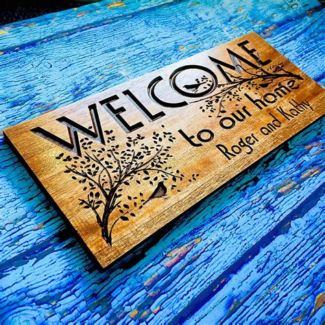 amazoncom personalized outdoor sign family  wood sign rustic  sign handmade