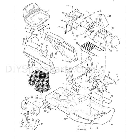 hayter    parts diagram body chassis