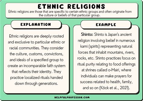 ethnic religion examples