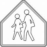 Sign Street School Coloring Drawing Warning Getdrawings sketch template