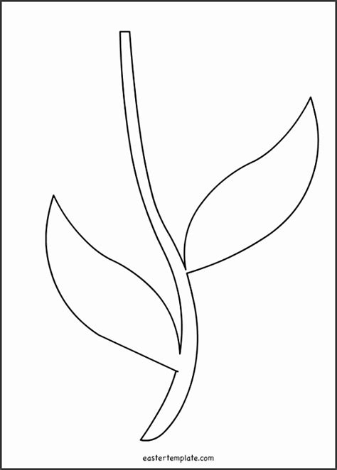 flower stem template printable