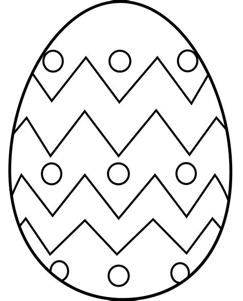 easter egg coloring page  clip art easter coloring pages