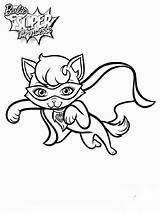 Coloring Princess Power Pages Barbie Recommended sketch template