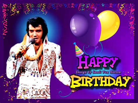 elvis presley holding  microphone  front  balloons  confetti