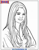 Selena Gomez Coloring Pages Portrait Printable Drawing Cartoon Singer Colouring Demi Lovato Getcolorings Sheets Getdrawings Self Color Popular Onlycoloringpages sketch template