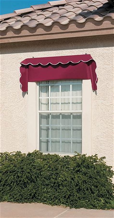 retractable canvas window awnings