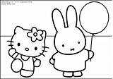 Miffy Coloring Hello Pages Kitty Deviantart Print Printable Popular Cartoon Dot Color Choose Board Coloringhome sketch template
