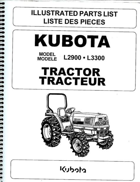 kubota   tractor illustrated parts manual   ebay