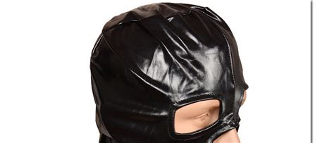 black bdsm sex head masks hood slave mask sm player open eye men adult