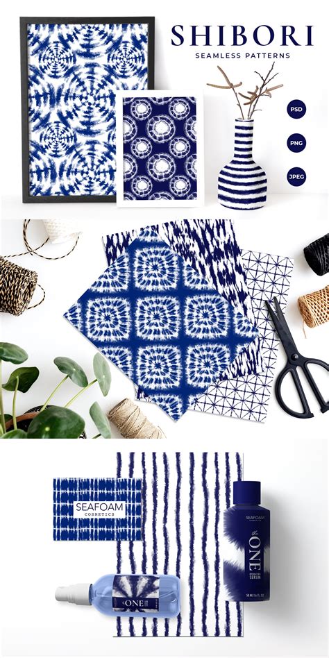 shibori tie dye seamless patterns creative market