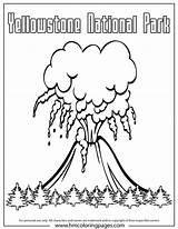 Yellowstone Geyser Faithful Parks Wyoming Px Hmcoloringpages sketch template
