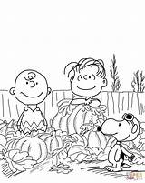 Charlie Coloring Brown Pages Pumpkin Great Peanuts Halloween Thanksgiving Printable Christmas Characters Snoopy Color Print Charlotte Pumpkins Supercoloring Sheet Kids sketch template