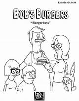 Burger Burgers Coloring Bobs Drawing Tina Pages Template Getdrawings sketch template