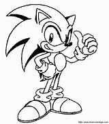 Coloring Sonic Classic Pages Hedgehog Popular sketch template