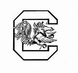 Gamecocks Carolina South Gamecock Coloring Logo Vinyl Silhouette Decals Vector Cricut Svg Football University Stencil Game Sketch Projects Explore Sketchite sketch template