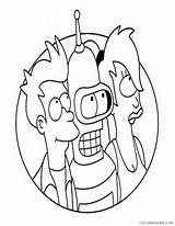 Coloring4free Futurama Coloring Pages Printable Related Posts sketch template