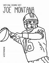 Joe Montana sketch template