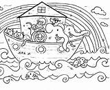 Noego Arka Ark Kolorowanki Noahs Noah Educative sketch template